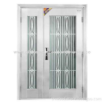 Exterior Steel Security Door, Welcome Customization, 0.3 to 1.2mm Steel Sheet Thickness